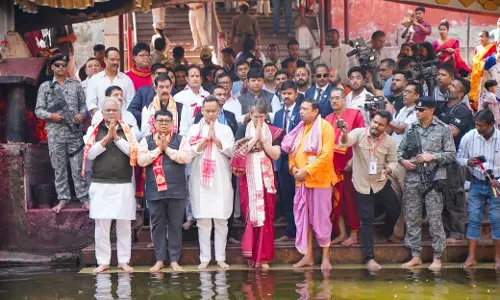Priyanka Gandhi in Assam, Attends Poll Meet, Visits Kamakhya Temple