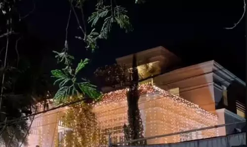 Vijay Deverakonda’s Home Lit Up for Wedding Festivities
