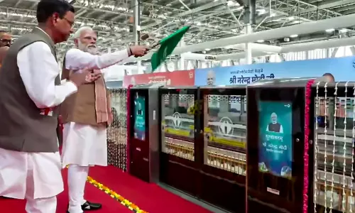 PM Flags off Meerut Metro, Namo Bharat Train