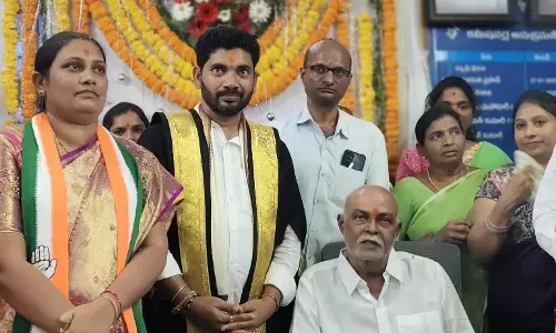 Congress Wins Mayor, Deputy Mayor Posts In Mancherial Congress Wins Mayor, Deputy Mayor Posts In Mancherial
