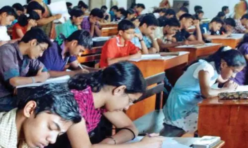 Chaos at Gurukul Exam Centre Over Wrong Papers Chaos at Gurukul Exam Centre Over Wrong Papers