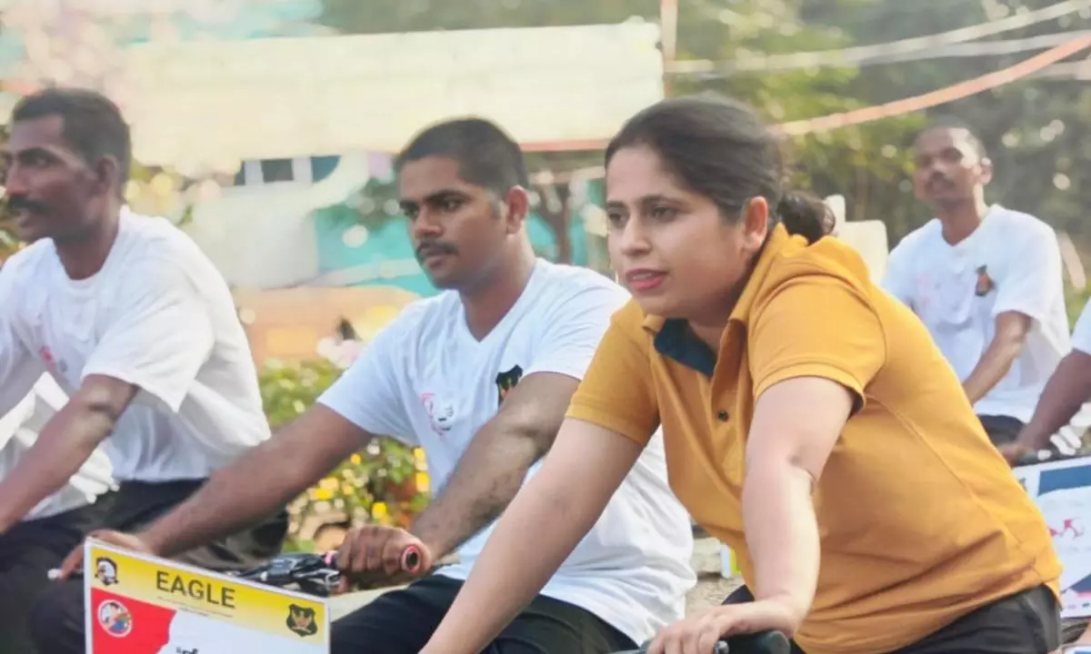 Cycle Rally Held Under ‘Operation Vajra Prahar’ in Nellore