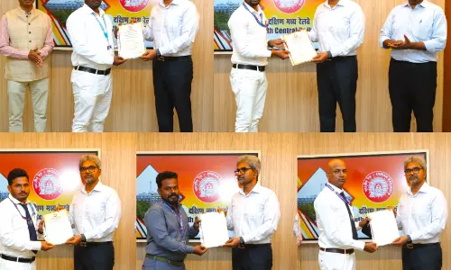 5 Vijayawada Rly Division Staffers Feted With Safety Awards