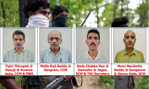 4 Senior Maoists Surrendered Before Telangana DGP