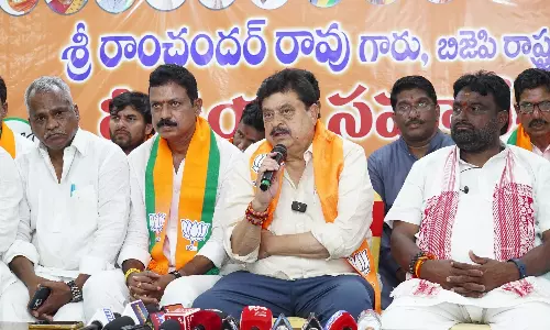 Ramchander Rao Demands Probe Into Kummera Jatra Infant Death, Slams Congress For Negligence Ramchander Rao Demands Probe Into Kummera Jatra Infant Death, Slams Congress For Negligence