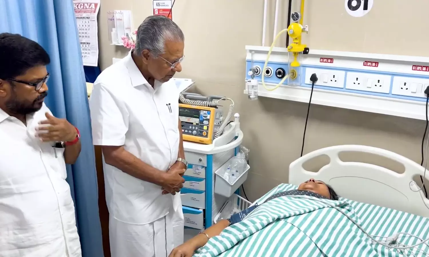 Kerala Health Minister Hurt During Protest By KSU Activists; Congress Denies Allegations Kerala Health Minister Hurt During Protest By KSU Activists; Congress Denies Allegations