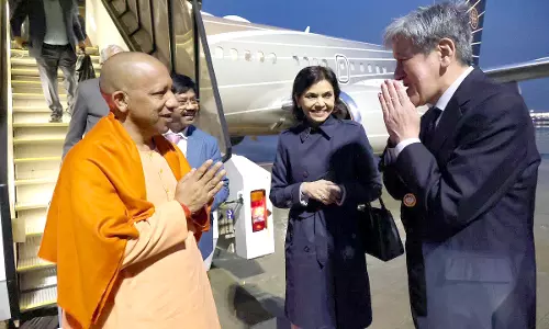 Adityanath Lands in Tokyo for Trade Investment Meets