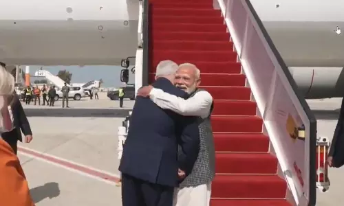Modi Receives Red Carpet Welcome as He Begins 2-Day Visit to Israel