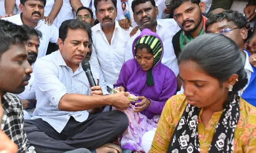 KTR Questions CMs Silence on Kummera Incident