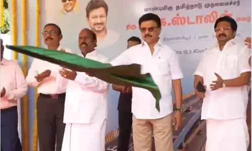 CM MK Stalin Lays Foundation Stone for Thiruvanmiyur-Uthandi Elevated Corridor