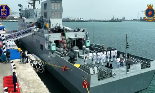 INS Anjadip Commissioned to Boost Navy’s Anti-submarine Warfare Capabilities