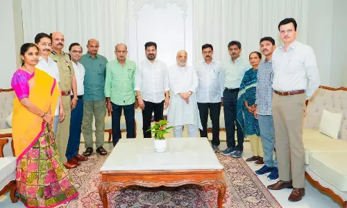 Surrendered Maoist Leaders Devuji, Others Call on Revanth Surrendered Maoist Leaders Devuji, Others Call on Revanth