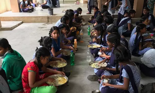 17.91 Lakh Telangana Students Served Ragi Gruel