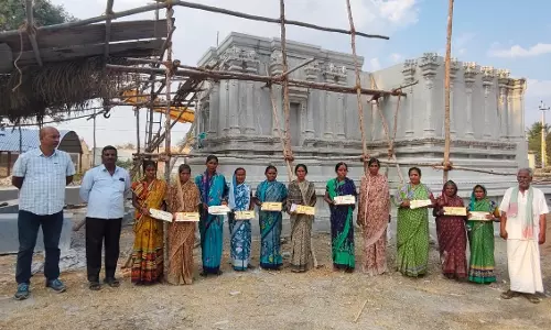 Thimmapur Women Channel Gruha Lakshmi Money To Construct Yellamma Temple Work Thimmapur Women Channel Gruha Lakshmi Money To Construct Yellamma Temple Work