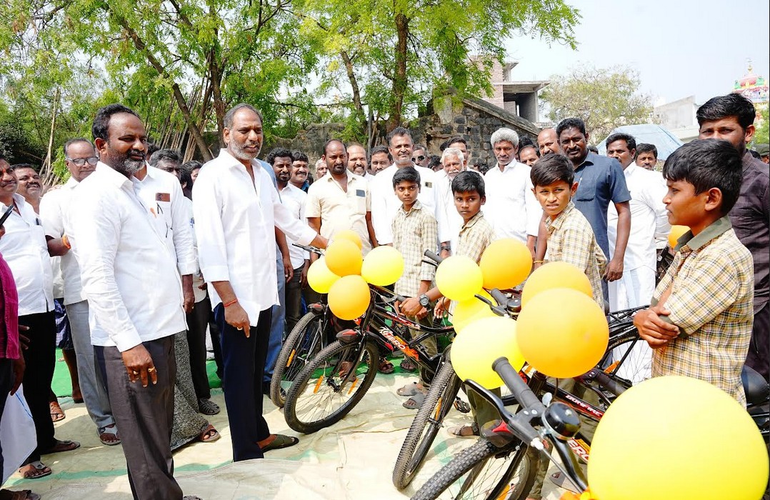 Over 8,000 Students Get Free Bicycles In Addanki