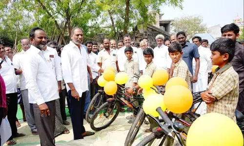 Over 8,000 Students Get Free Bicycles In Addanki Over 8,000 Students Get Free Bicycles In Addanki