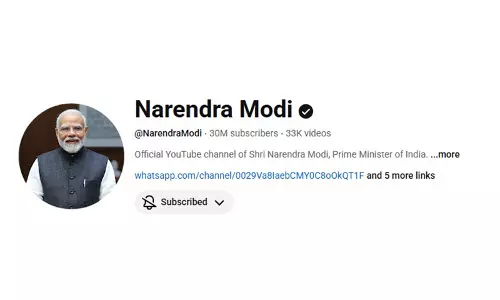 PM Modi Surpasses 30 Million YouTube Subscribers
