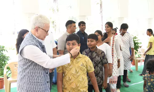 Jishnu Dev Varma Celebrates Holi at Lok Bhavan