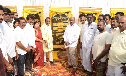 Mayor Lays Stone For Works