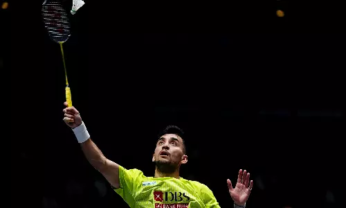 Lakshya Sen Stuns Defending Champion Shi Yuqi in Thriller at All England Championships Lakshya Sen Stuns Defending Champion Shi Yuqi in Thriller at All England Championships