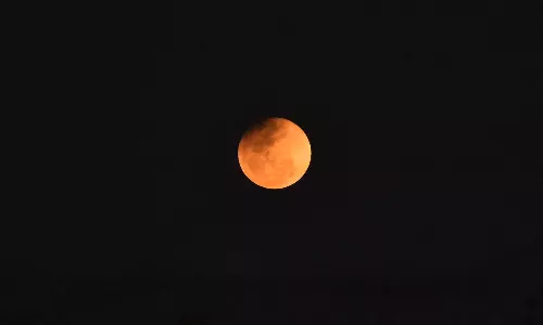 Partial Lunar Eclipse Dazzles Hyderabad Skies