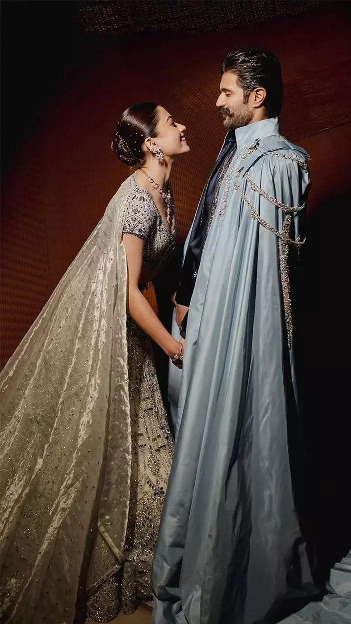 Vijay Deverakonda and Rashmika Share Sangeet Pics Vijay Deverakonda and Rashmika Share Sangeet Pics