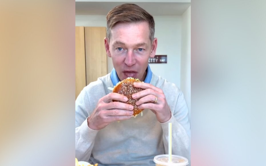 McDonald's CEO’s Awkward ‘Big Arch’ Bite Sparks Viral Backlash Online