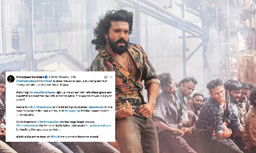 Ram Charan Rocks in “Rai Raa Raa”; Chiru Calls It “Sheer Fire on Screen”