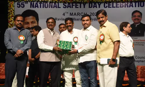 INTUC Leader Jagan Mohan Reddy Receives Safety Slogan Award