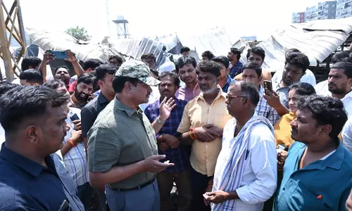 HYDRAA Chief Visits Bachupally Fire Site