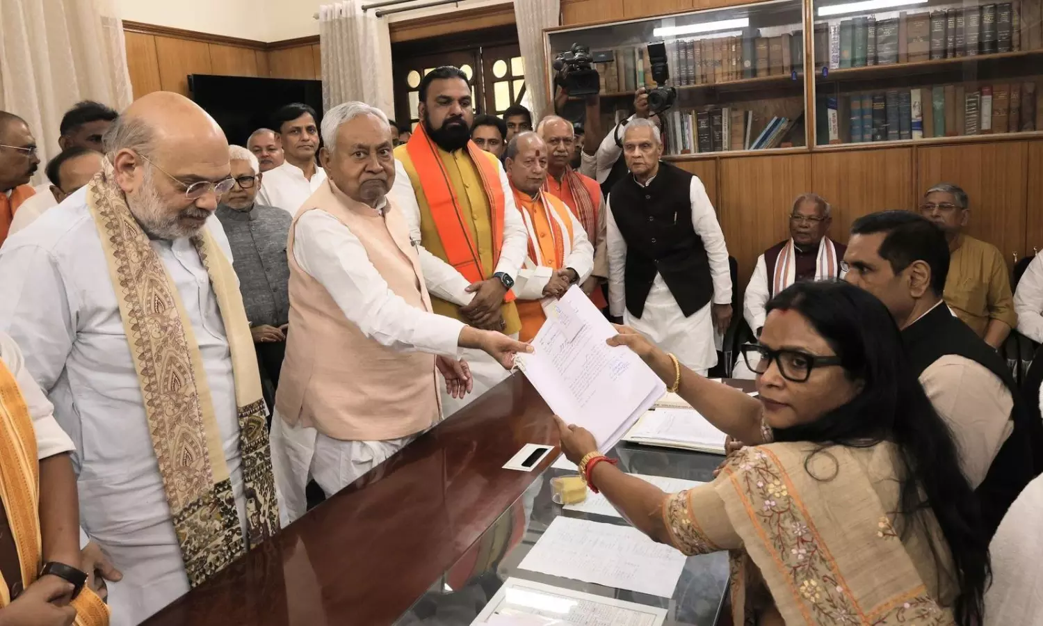 Nitish Files Papers for RS