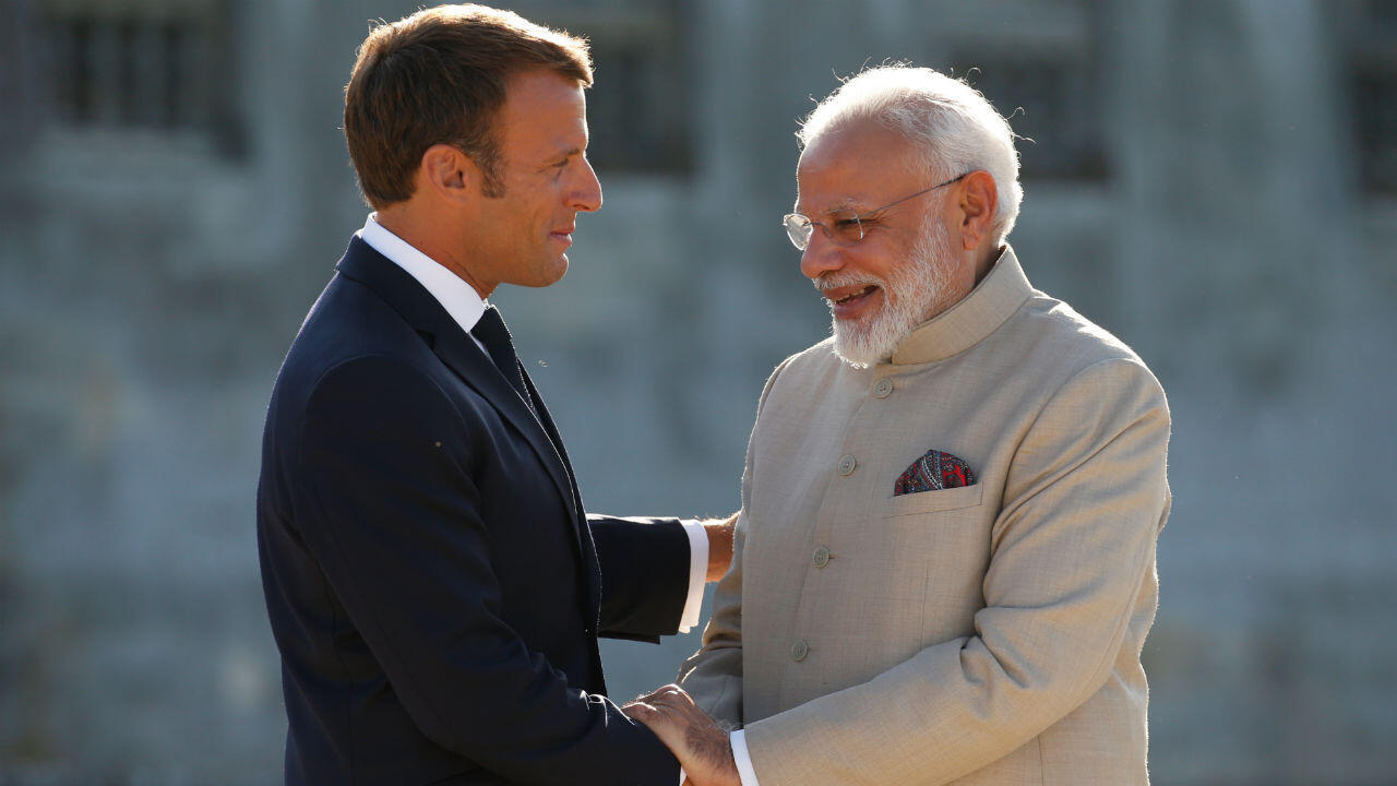 Modi Speaks To French President Macron On West Asia