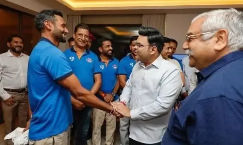 Jammu & Kashmir Ranji team meets ICC Chairman Jay Shah