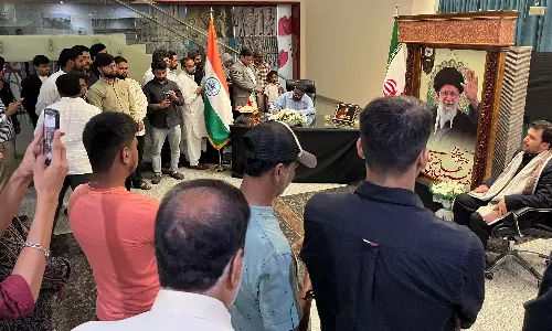 Scores Pay Respects to Khamenei at Iranian Consulate