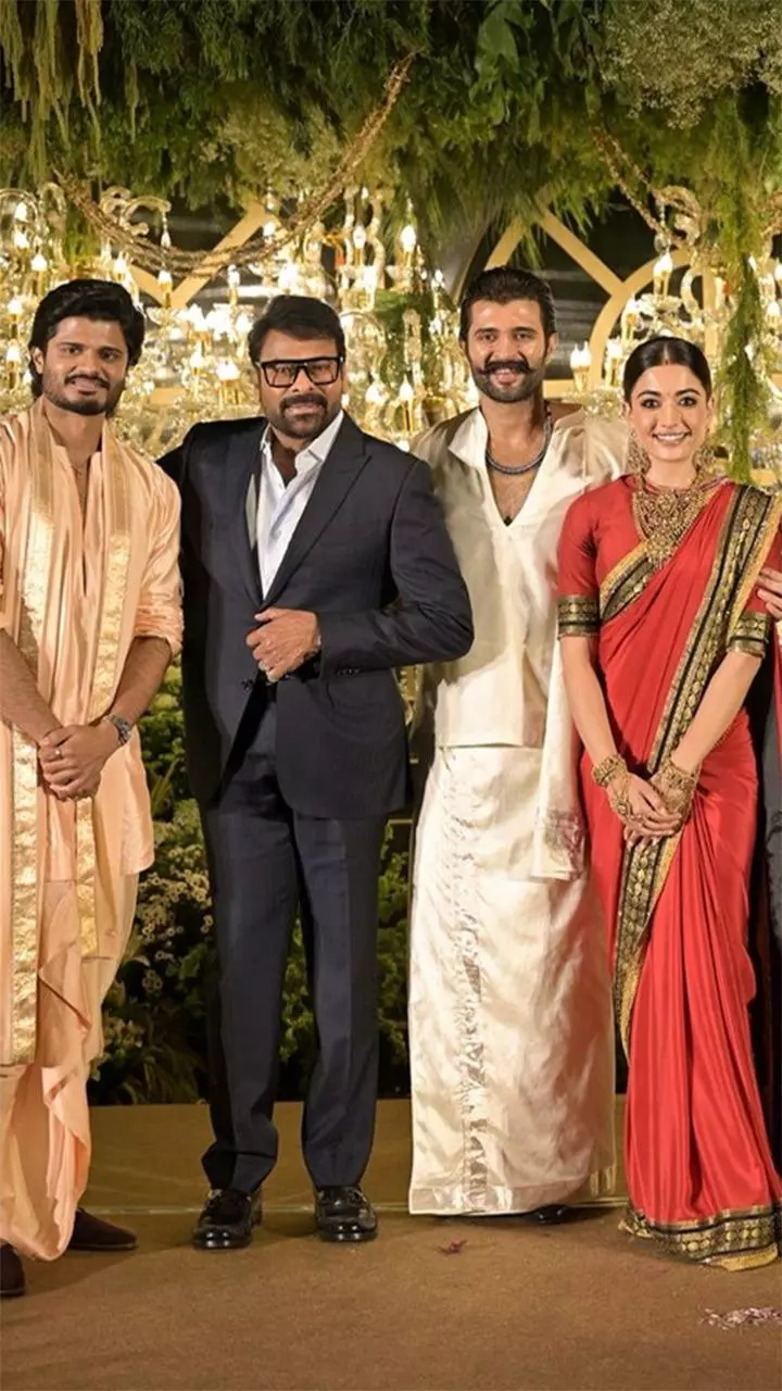 Chiranjeevi, Sukumar, Nagarjuna, Karan Johar, Dil Raju attend Vijay Deverakonda, Rashmikas wedding reception