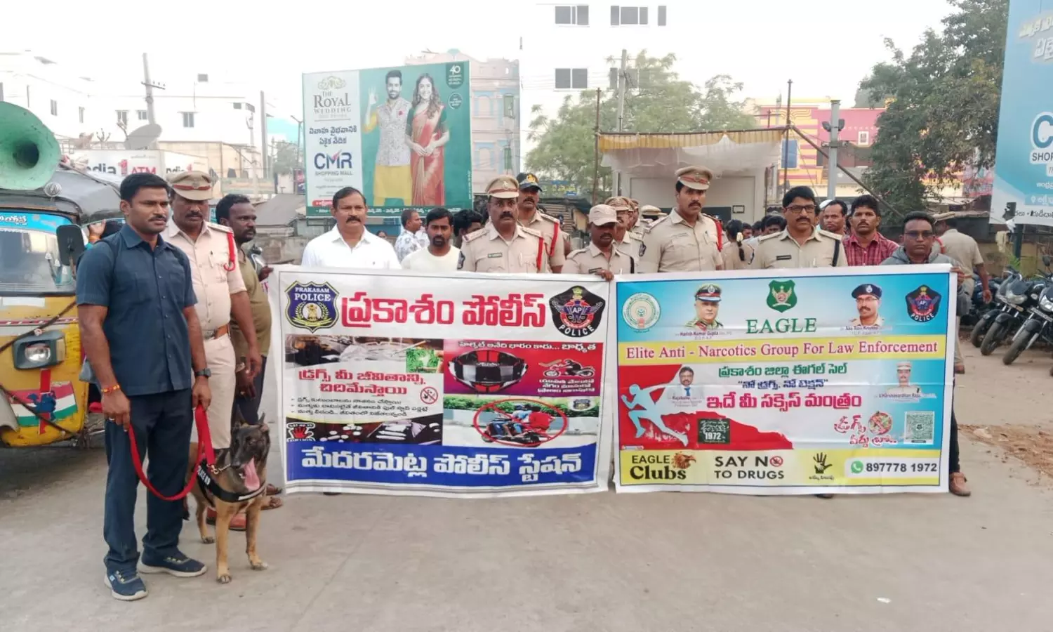 Mega Anti-Drug Drive Under ‘Operation Vajraprahar’ in Nellore, Prakasam Districts