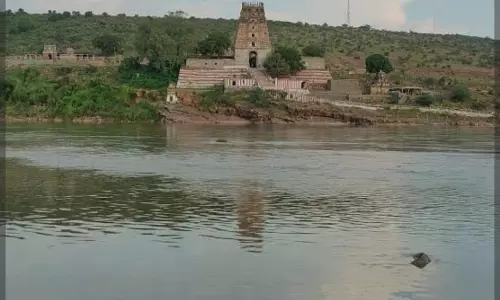 Penna As river Of Death Near Pushpagiri Shrine