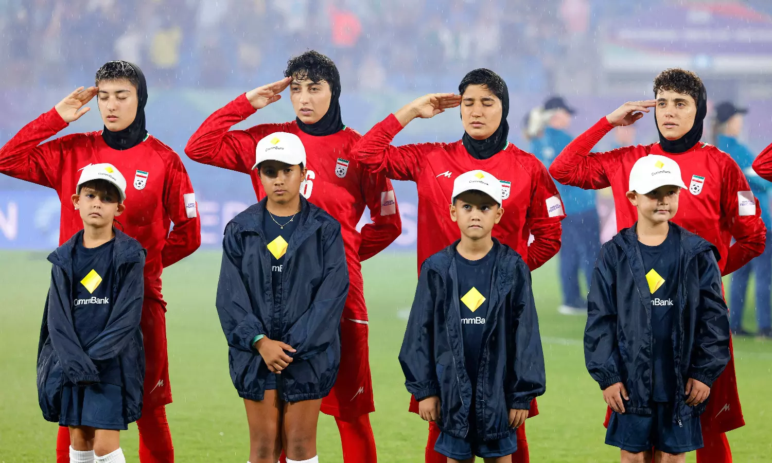 Iran Sing National Anthem Before Bowing Out Of Womens Asian Cup