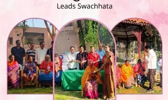 GHMC Honours Women Sanitation Workers