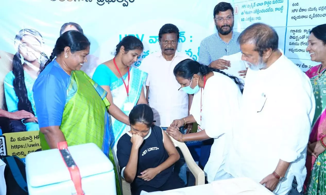 1,769 Girls Receive HPV Vaccine on First Day of Drive in Telangana