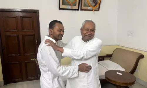 Nitishs Son Nishant Joins JD(U) in Patna Nitishs Son Nishant Joins JD(U) in Patna