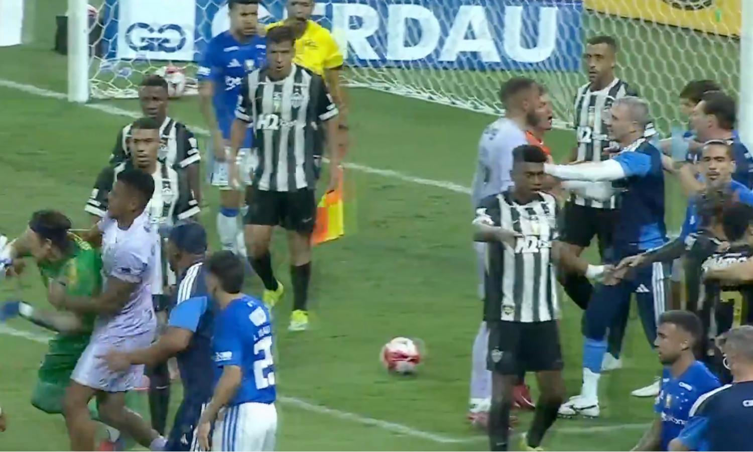 23 Red Cards, Police Intervention As Mass Brawl Mars End of Title Match in Brazil