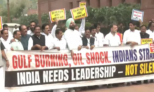 Opposition MPs Protest, Seek Debate on West Asia Crisis