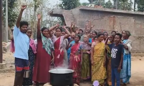 Tribals Protest Over Delayed Road Project Tribals Protest Over Delayed Road Project