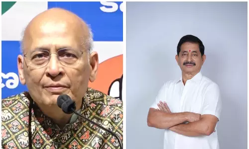 Singhvi and Vem Narender Reddy Elected Unanimously for Rajya Sabha, Declares ECI