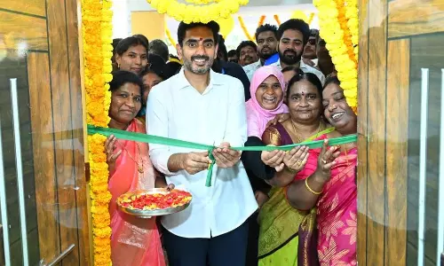 Mangalagiri: Lokesh Lays Foundation for Retaining Wall at Rs.294 Crore