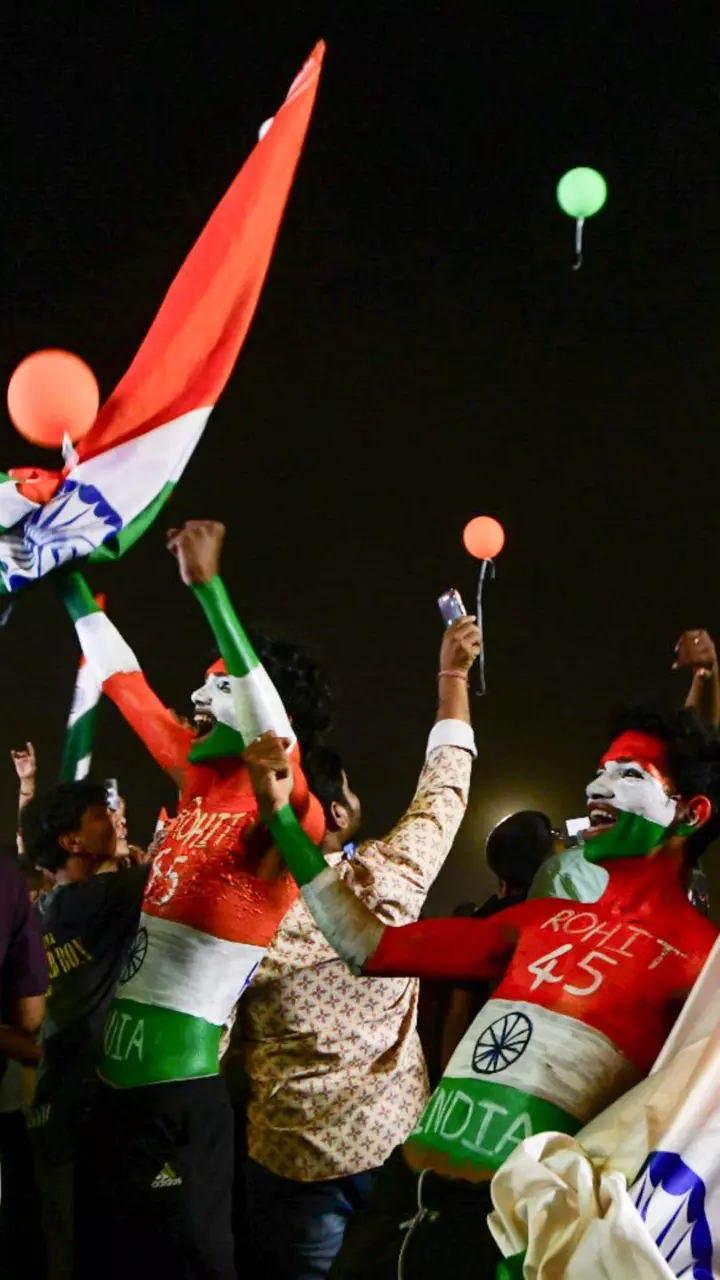 Cities witnessed jubilant scenes after India clinched the T20 World Cup