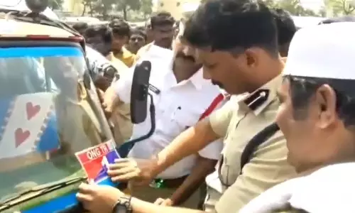 QR Code Digital Stickers For Autos launched in Prakasam district