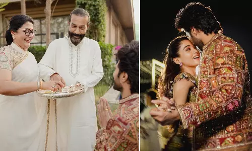 Inside Rashmika Mandanna And Vijay Deverakondas Pradhanam And Mehendi Ceremony