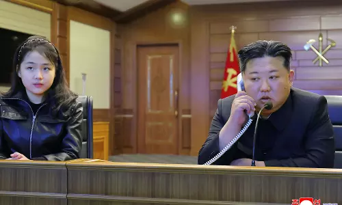 Kim Jong Un Watches Cruise Missile Tests With His Daughter